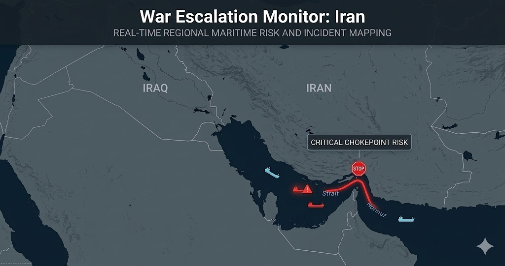 Iran War: Escalation Monitor - Real-Time Conflict Tracking